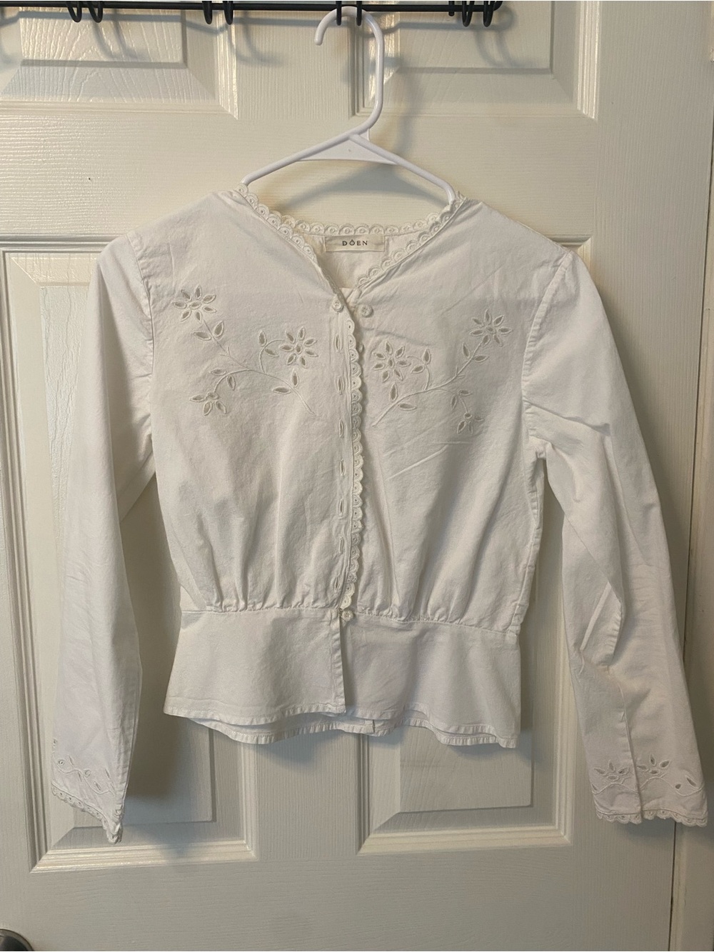 open to offers!! Doen White Eyelet Cotton Blouse